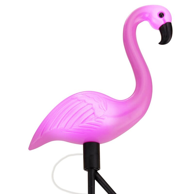 Solární zahradní lampa Plameňák