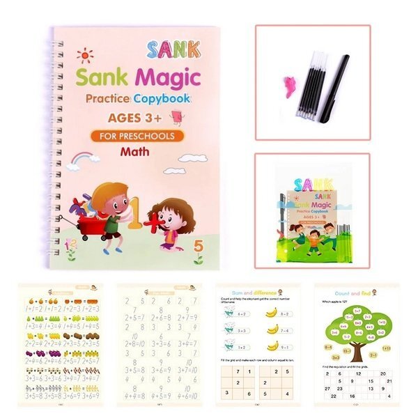 Pracovní sešity na učení psaní a kreslení – Sank Magic