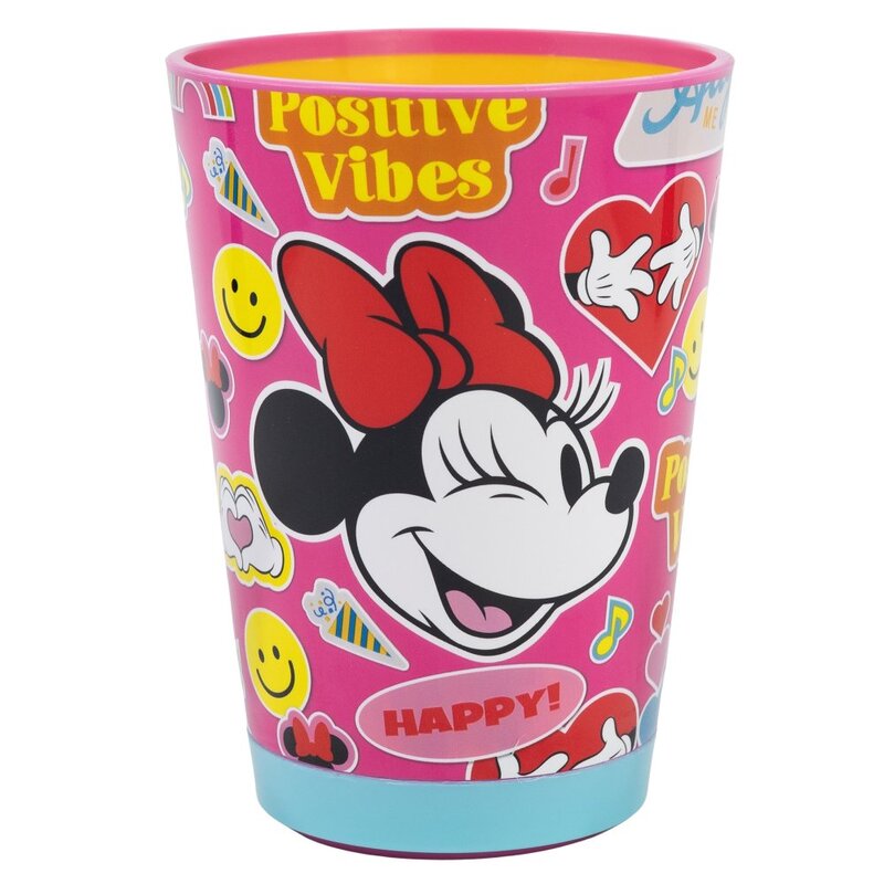 Bezpečný plastový kelímek 470 ml - Minnie Mouse Flower Power