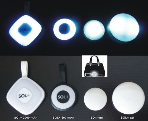 Dotekové LED světlo do tašky s Power Bank nabíječkou mobilů - SOI.+2000 white