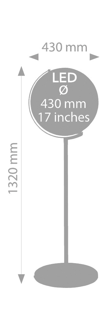 Podlahový glóbus v unikátním designu s LED osvětlením