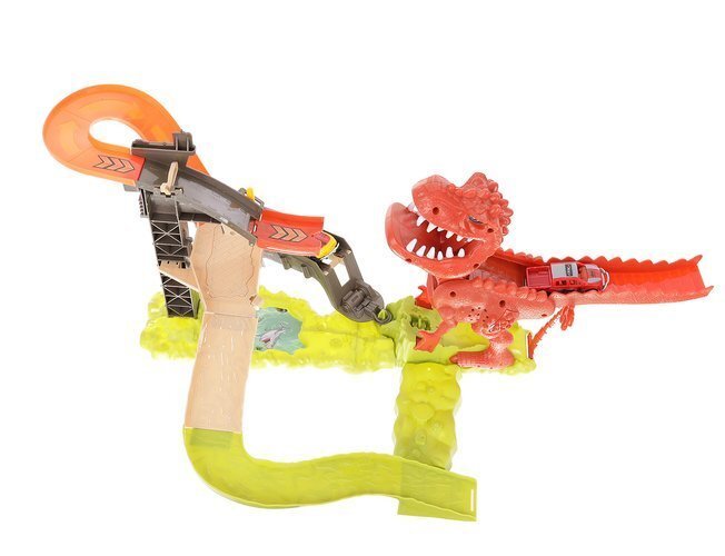 Odpalovací dráha dinosaurů + 2 auta