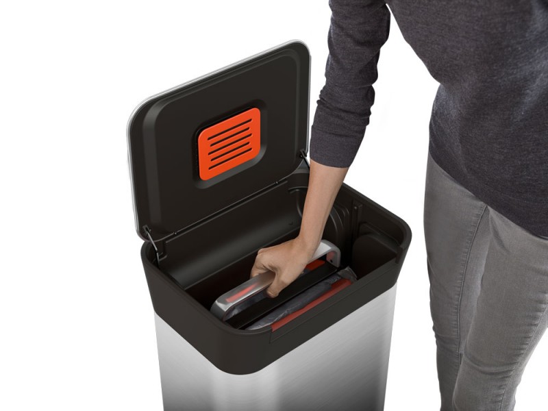 Odpadkový koš stlačovací - kompaktor Titan 30L Stainless-steel 30030