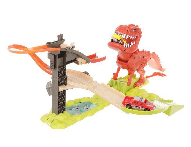 Odpalovací dráha dinosaurů + 2 auta