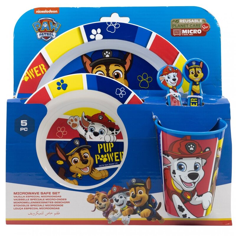 Dětská jídelná sada 5 ks - Paw Patrol Pup Power