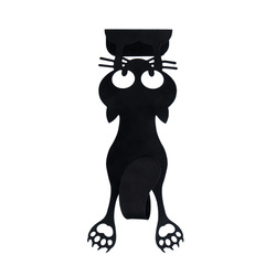 Věšák na dveře Cat 27039, černý