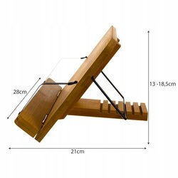 Dřevěný stojan na tablet a knihu