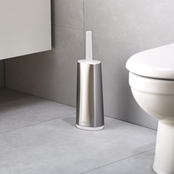 WC štětka Flex Steel 70517, nerez/bílá