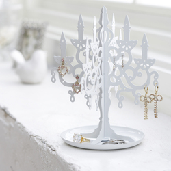 Stojánek na šperky Chandelier 6494, bílý