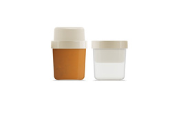 Soup Pot GoEat 81028, plast, 300/600ml, šedý