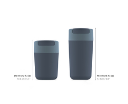 Hrnek cestovní s hygienickým uzávěrem Sipp Travel Mug 81132, 454ml, modrý