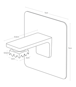 Nástěnný držák mýdla s magnetem Film Hook 5490, černý