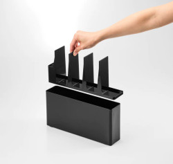 Organizér na kuchyňské nástroje a prkénko Tower 8147, černý