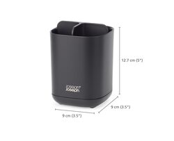Stojánek na kartáčky EasyStore 70598, černý