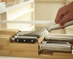 Organizér na nože DrawerStore Bamboo 851695, velký