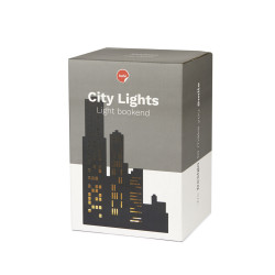 Knižní zarážka City Lights 27750, černá