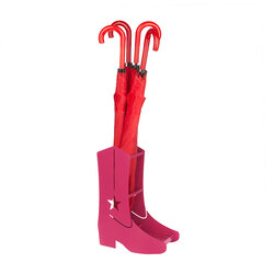 Stojan na deštníky Country Boots 27990, růžový