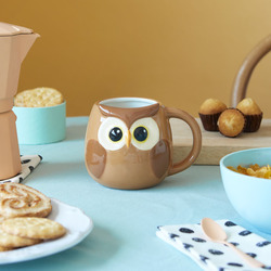 Hrnek Bubo 27560, 400ml, hnědý