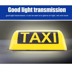 Taxi světlo na střechu auta s magnetem, 12V - 29x12,5x10,5 cm