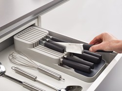 Organizér na nože DrawerStore 85120, šedý