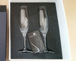 Křišťálové skleničky DIKÉ dekorovány krystaly Swarovski