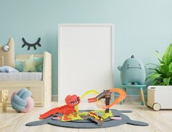 Odpalovací dráha dinosaurů + 2 auta