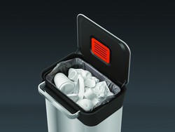Odpadkový koš stlačovací - kompaktor Titan 30L Stainless-steel 30030