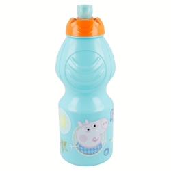 Dětská plastová sportovní láhev Prasátko Pepa 400ml